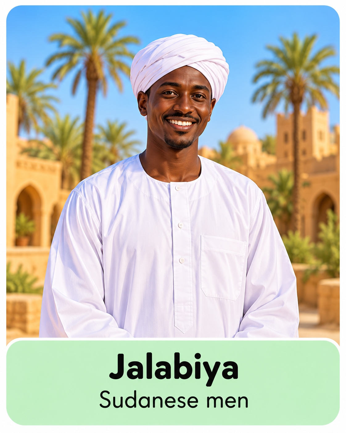 Sudanese men - jalabiya